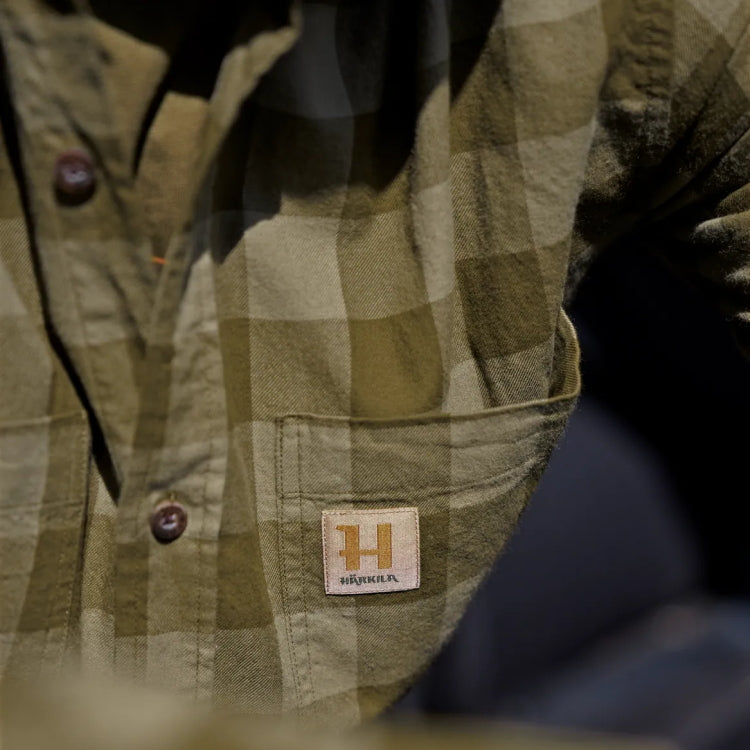 Harkila Scandinavian L/S Shirt - Dark Olive Check