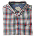 Hoggs of Fife Aberdour Short Sleeve Checked Shirt - Green/Red/Blue