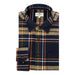 Hoggs of Fife Coll Cotton Twill Check Shirt - Navy