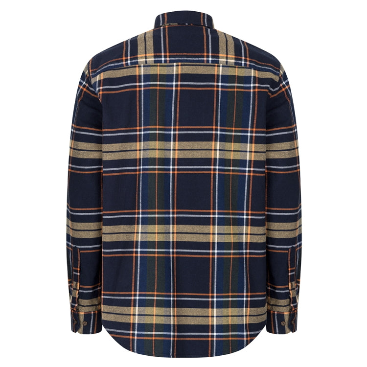Hoggs of Fife Coll Cotton Twill Check Shirt - Navy