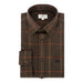 Hoggs Of Fife Harris Cotton/Wool Twill Check Shirt - Green
