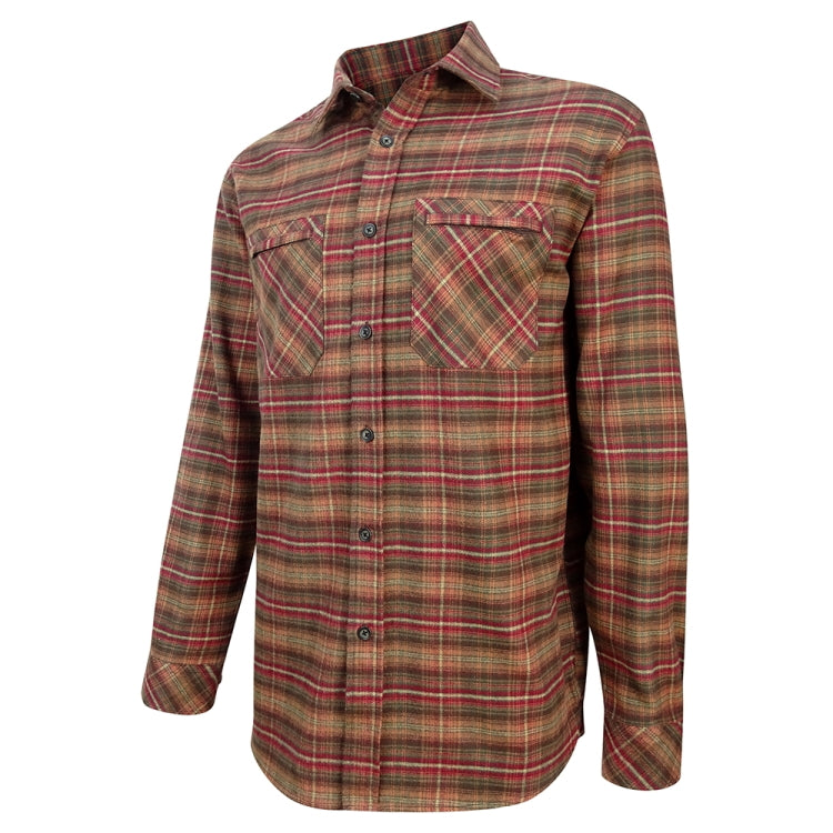 Hoggs Of Fife Countrysport Luxury Hunting Shirt - Rust Check