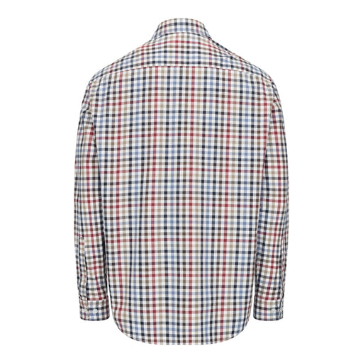 Hoggs of Fife Douglas Twill Shirt - Navy/Red/Olive