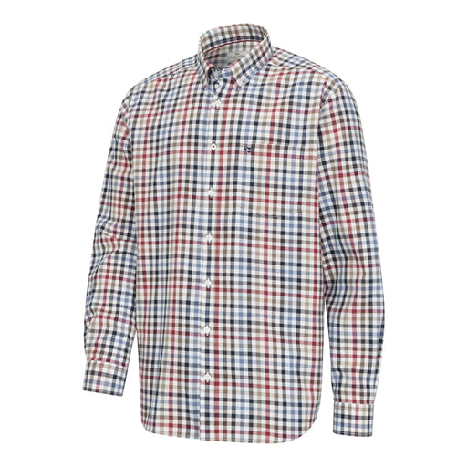 Hoggs of Fife Douglas Twill Shirt - Navy/Red/Olive