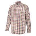 Hoggs of Fife Douglas Twill Shirt - Olive/Rust