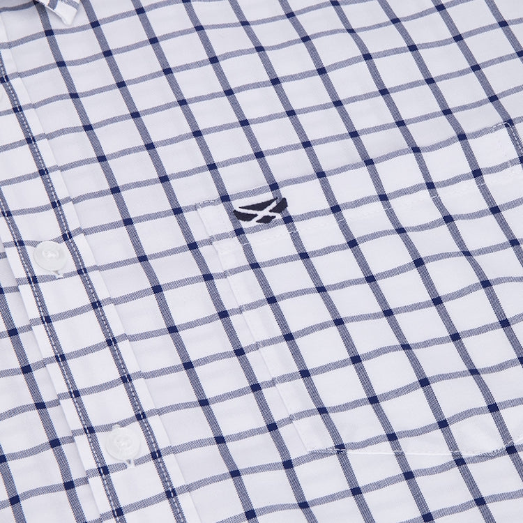 Hoggs of Fife Fernie Bamboo Shirt - Navy