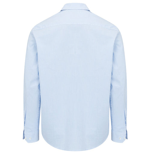 Hoggs of Fife Ingliston Stretch Stripe Shirt - Blue/White