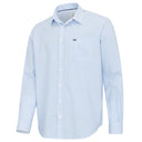 Hoggs of Fife Ingliston Stretch Stripe Shirt - Blue/White