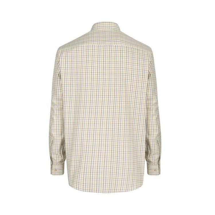 Hoggs of Fife Inverness Cotton Tattersall Shirt - Brown/Gold/Navy