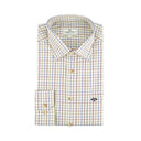 Hoggs of Fife Inverness Cotton Tattersall Shirt -  Wine/Blue/Green