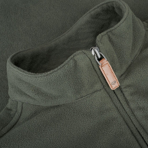 Hoggs of Fife Islander 1/4 Zip Micro-Fleece Shirt - Dark Green