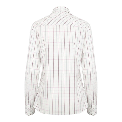 Hoggs of Fife Ladies Aberlady Tattersall Shirt - Purple/Mineral Blue