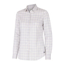 Hoggs of Fife Ladies Callie Twill Check Shirt - White/Green/Yellow/Red