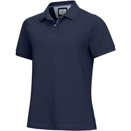 Hoggs of Fife Ladies Cora Pique Polo Shirt - Navy