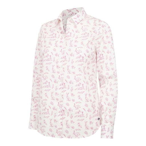 Hoggs of Fife Ladies Hare Print Shirt - Pink