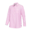 Hoggs of Fife Ladies Sophia Oversized Stripe Shirt - Berry