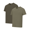 Hoggs of Fife Sandwood 2 Pack T-Shirts - Forest/Lovat