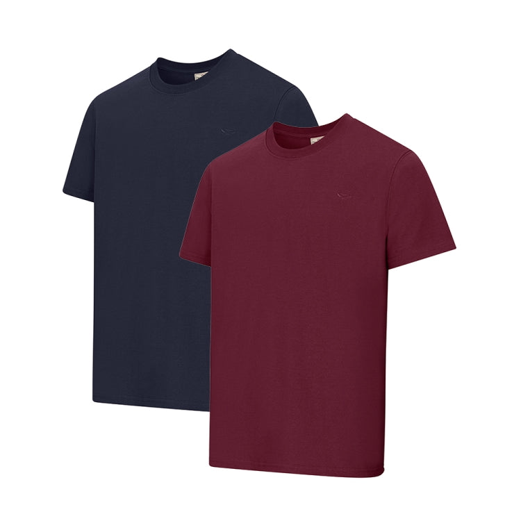 Hoggs of Fife Sandwood 2 Pack T-Shirts - Midnight/Merlot