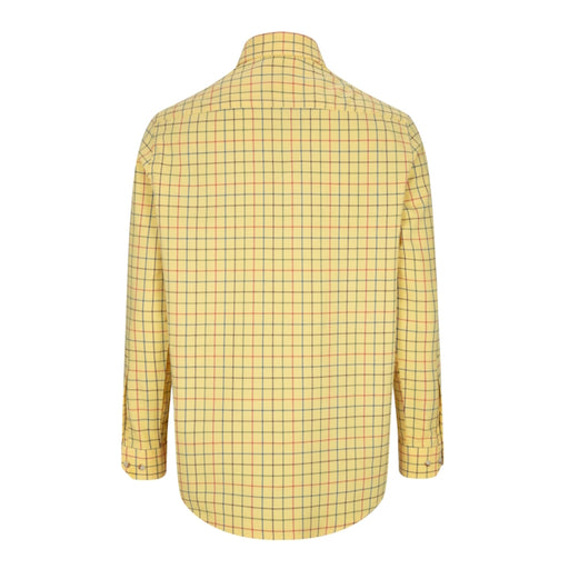 Hoggs Of Fife Governor Premier Tattersall Shirt - Gold Check