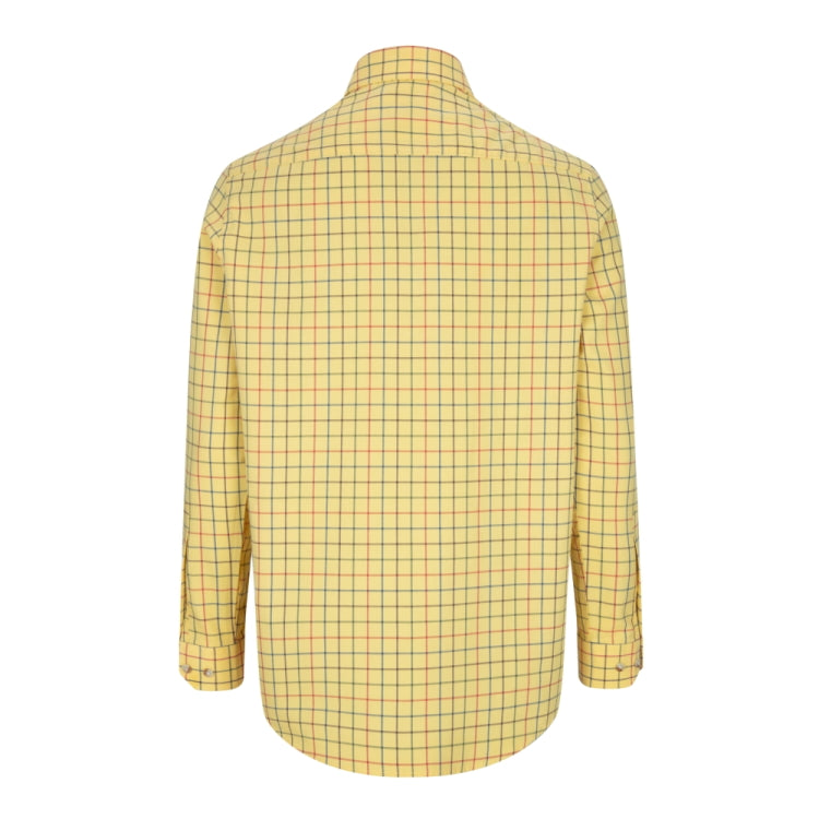 Hoggs Of Fife Governor Premier Tattersall Shirt - Gold Check