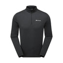 Montane Dart Zip Neck T-Shirt - Black
