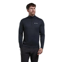 Montane Dart Zip Neck T-Shirt - Black