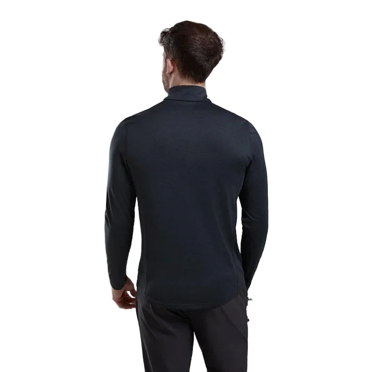 Montane Dart Zip Neck T-Shirt - Black