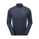 Montane Dart Zip Neck T-Shirt - Eclipse Blue