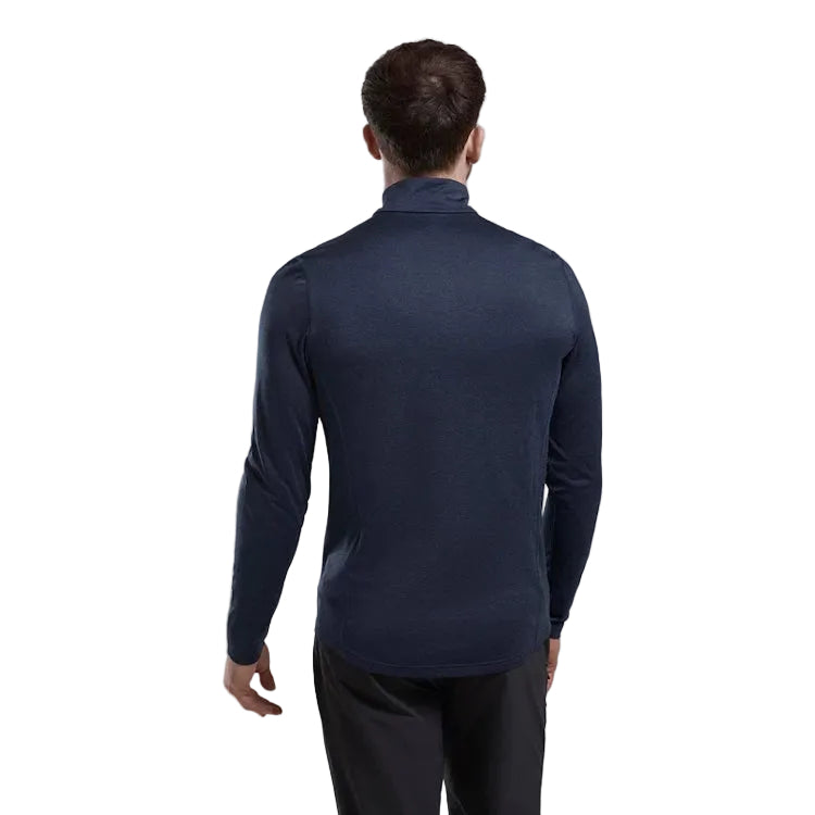 Montane Dart Zip Neck T-Shirt - Eclipse Blue