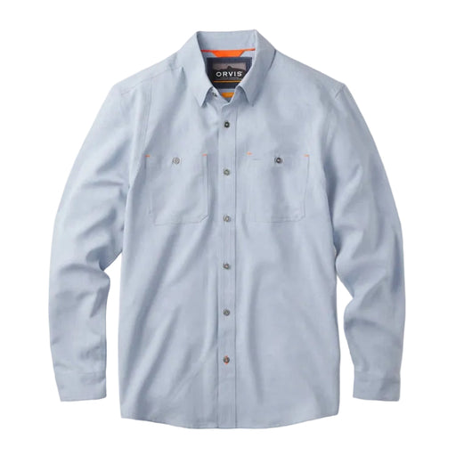 Orvis Tech Chambray Long Sleeve Work Shirt - Blue Chambray