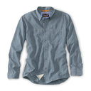 Orvis Tech Chambray Long Sleeve Work Shirt - Blue Chambray