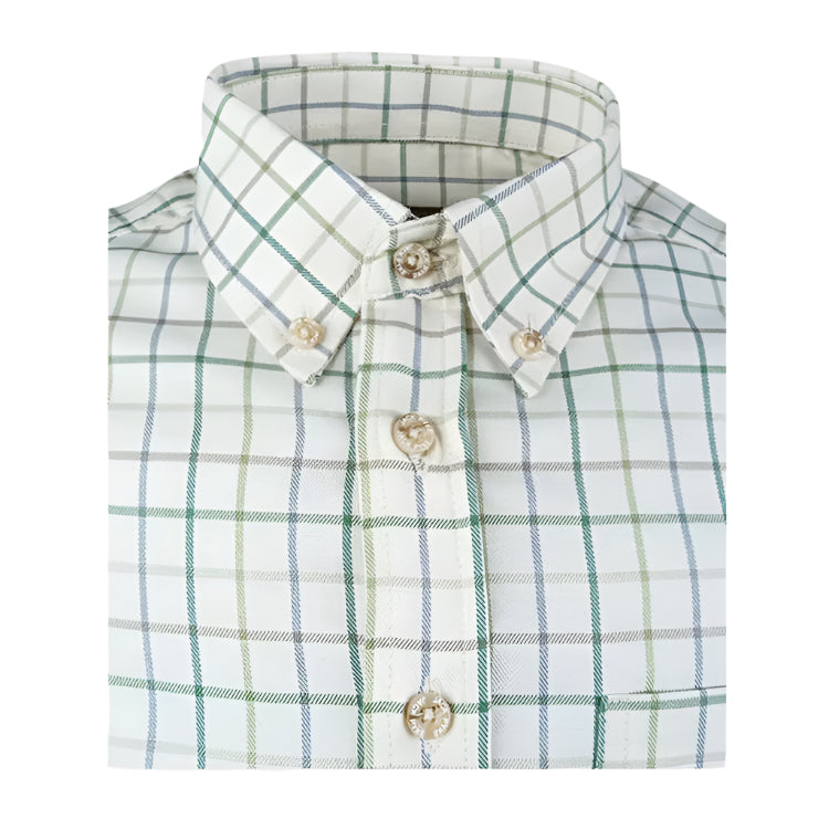 Jack Pyke Junior Countryman Shirt - Green Check