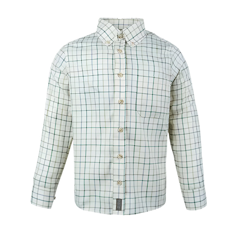 Jack Pyke Junior Countryman Shirt - Green Check