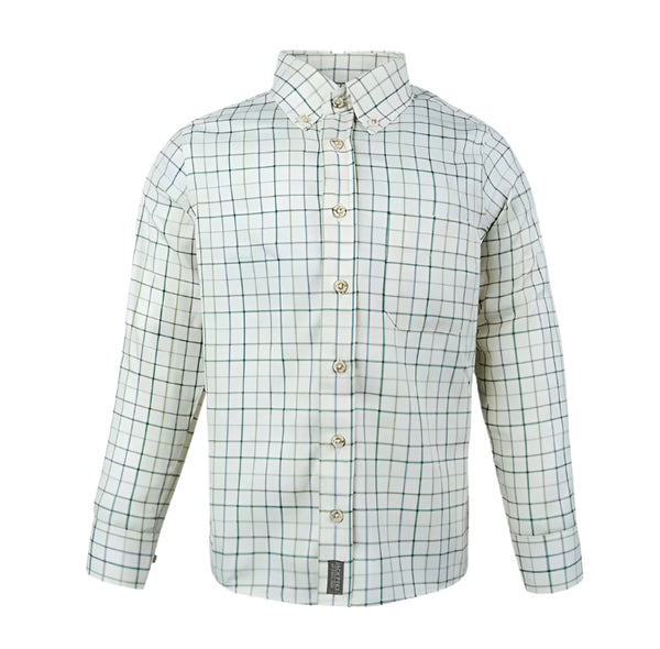 Jack Pyke Junior Countryman Shirt - Green Check