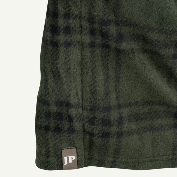 Jack Pyke Junior Polar Fleece Shirt - Green Check