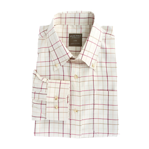 Jack Pyke Countryman Shirt - Burgundy Check