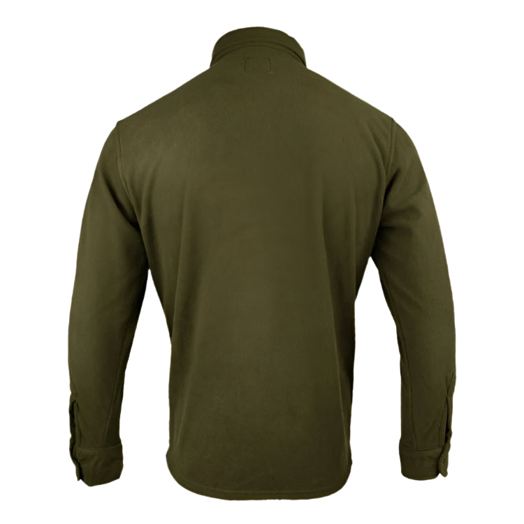 Maglione moderno con collo alto largo e spalle scese - verde oliva scuro