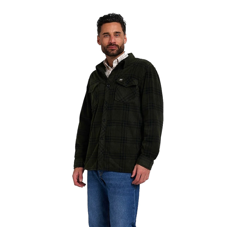 Jack Pyke Polar Fleece Shirt - Green Check