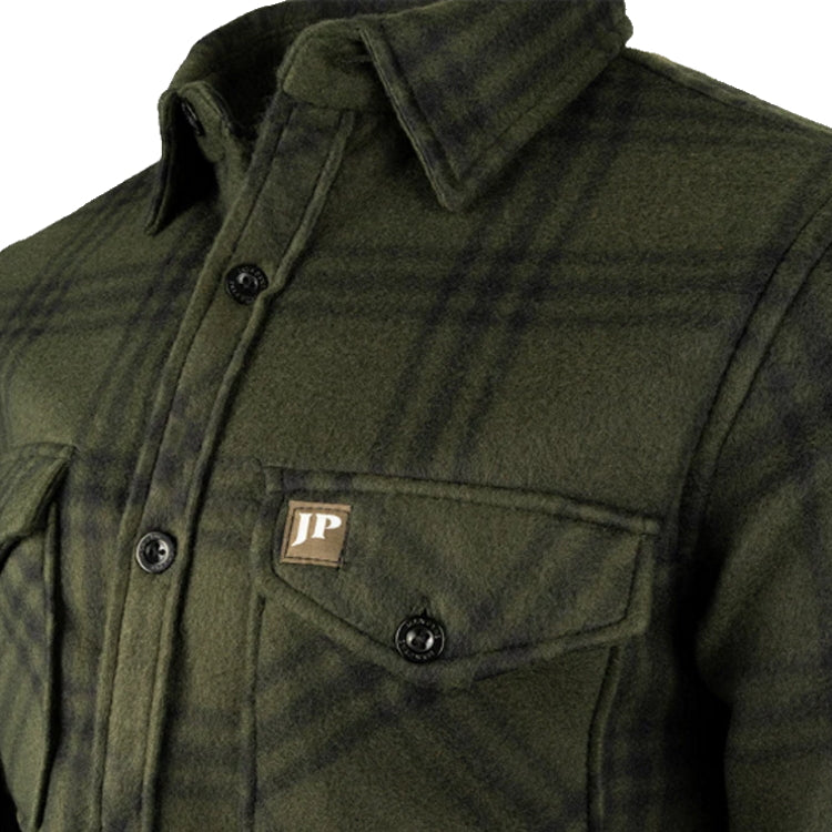 Jack Pyke Polar Fleece Shirt - Green Check