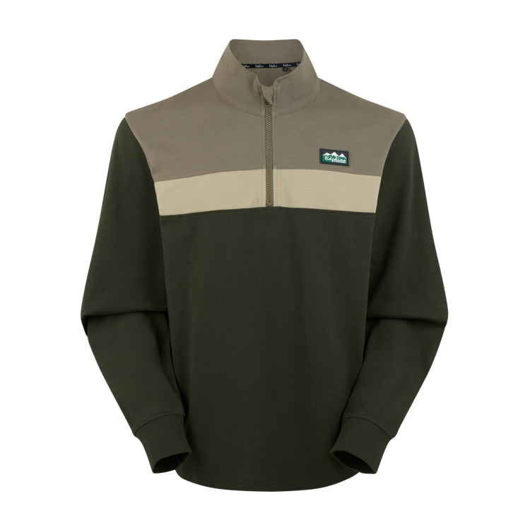 Ridgeline Backslider Rugby Top - Olive Multi