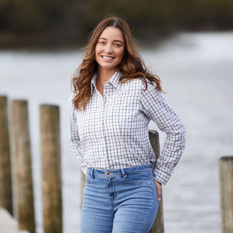 Ridgeline Ladies Sedgebrook Shirt - Deep Forest/Smokey Olive