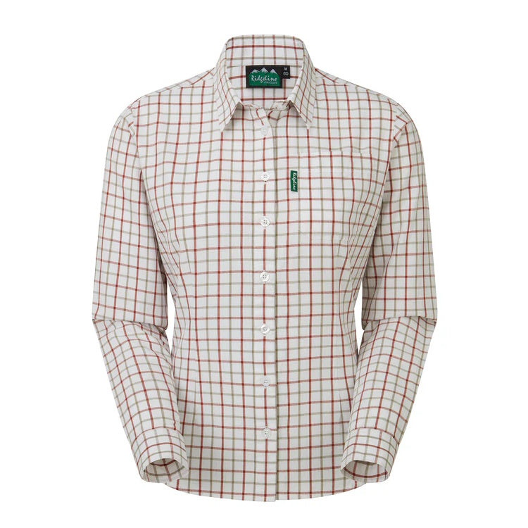 Ridgeline Ladies Sedgebrook Shirt - Russet/Roasted Cashew