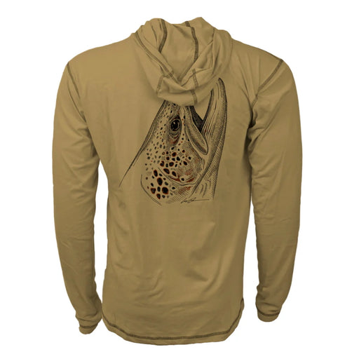 Rep Your Water Merino Breeze Hooded Sun Shirt - Rising Brown