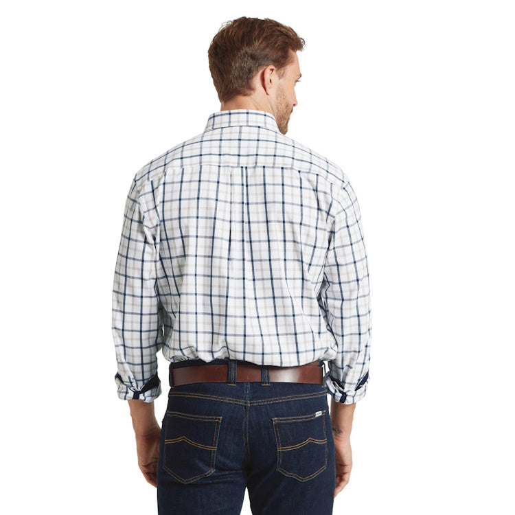 Schoffel Brancaster Classic Shirt - Oxford Navy Check