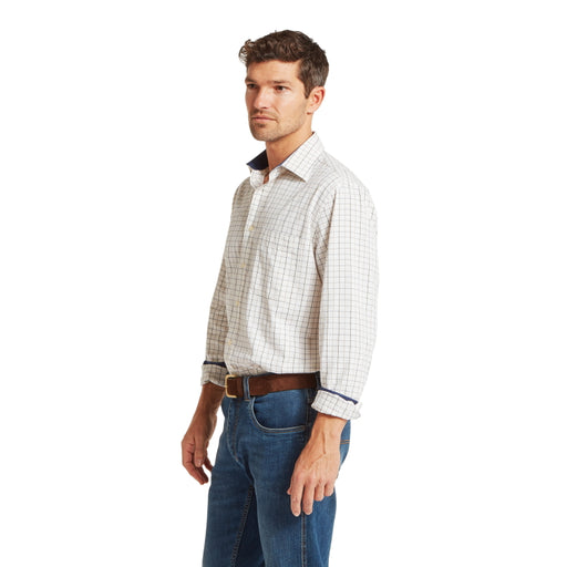 Schoffel Burnham Tattersall Classic Shirt - Blueberry Tattersall