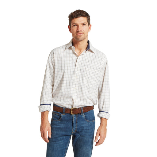 Schoffel Burnham Tattersall Classic Shirt - Blueberry Tattersall
