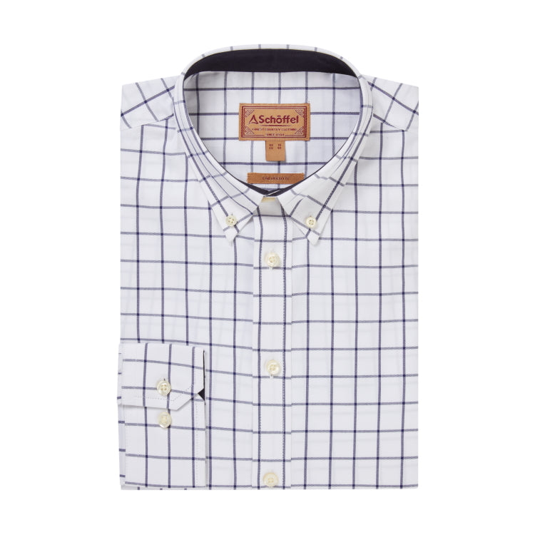 Schoffel Halesworth Tailored Shirt - Blue Check