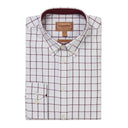 Schoffel Halesworth Tailored Shirt - Burgundy Check