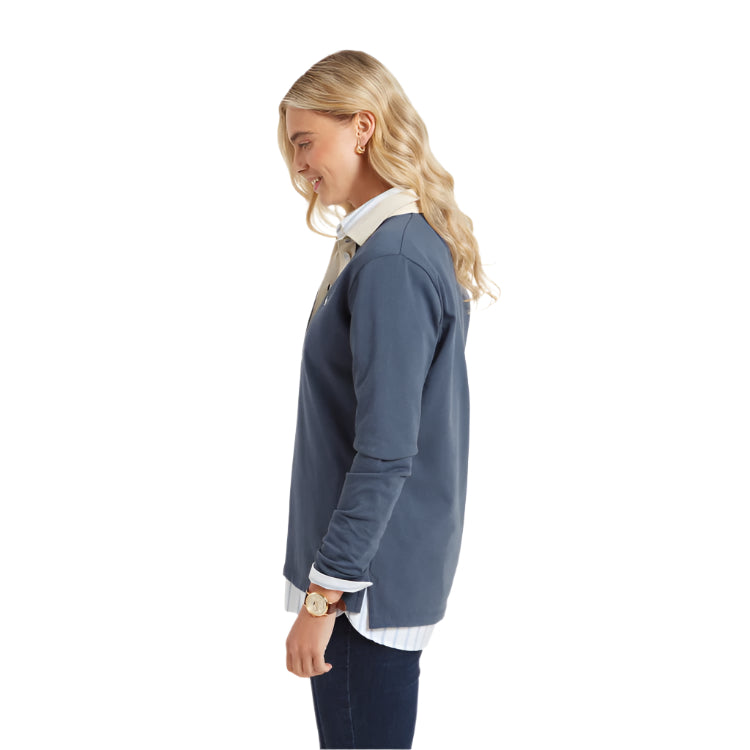 Schoffel Ladies Chapel Porth Rugby Shirt - Vintage Navy