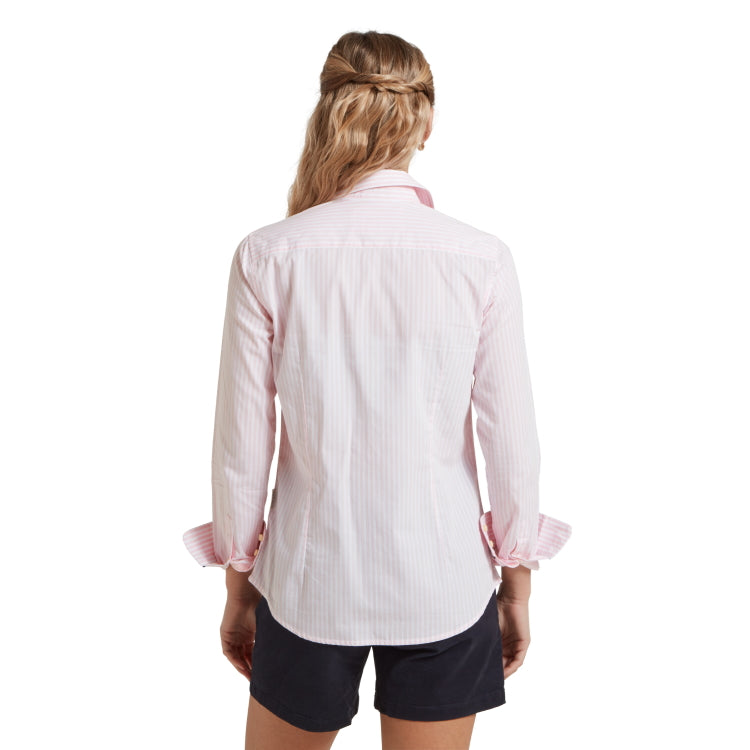 Schoffel Ladies Holme Striped Shirt - Mauve Blush